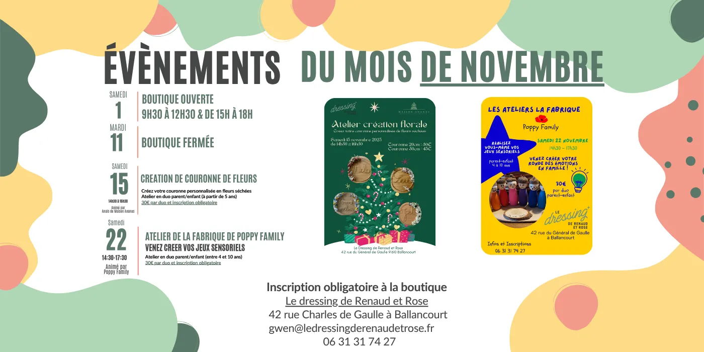 image de l'actualite Ateliers et animations du mois de novembre 2025