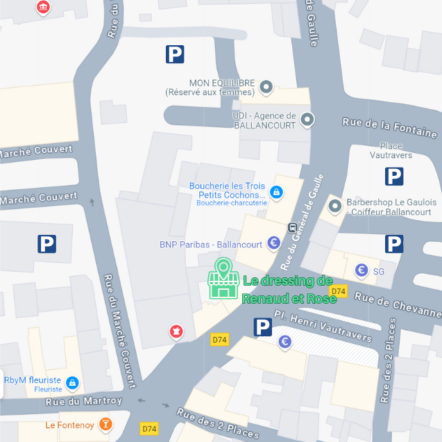 carte du 42 rue du Ggénéral de Gaulle à Ballancourt-sur-Essonne